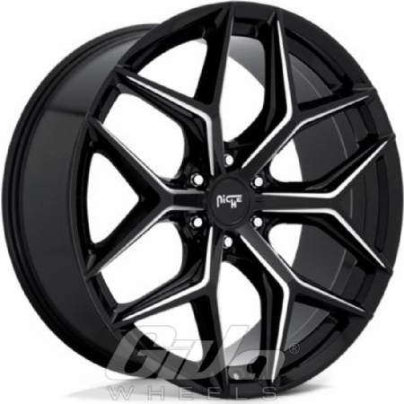 Niche Vice SUV Black with milled spokes