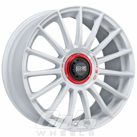 OZ Racing Superturismo Evoluzione WRC White with red lettering