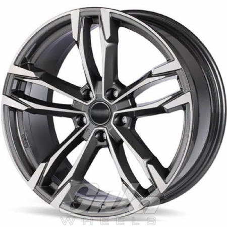 Pacific Wheels F5 Anthracite with polished face