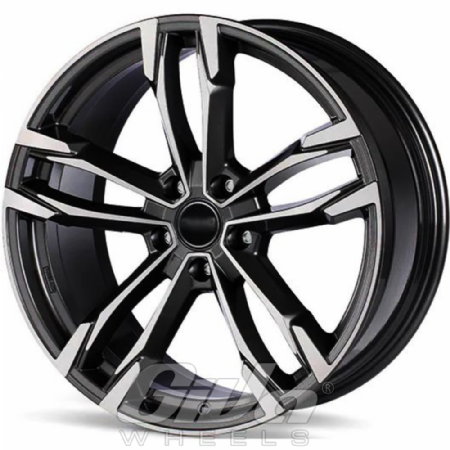 Pacific Wheels F5 Black with polished face
