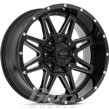 Pro Comp PA42 Blockade Black with milled accents