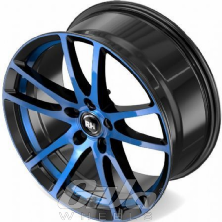 RH Alurad BO Flowforming Black with blue polished face