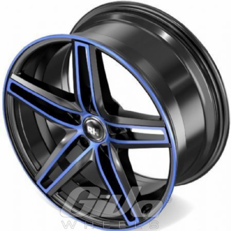 RH Alurad DG Evolution Black with blue polished face
