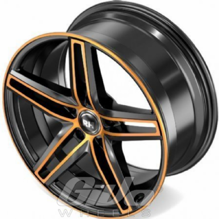 RH Alurad DG Evolution Black with orange polished face