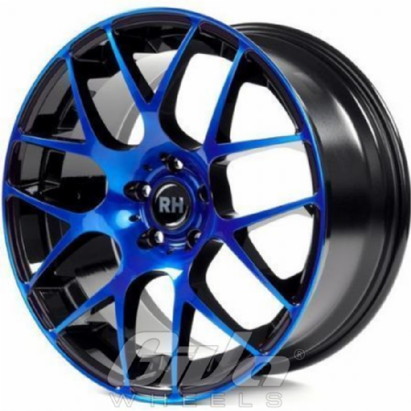 RH Alurad NBU Race Black with blue polished face