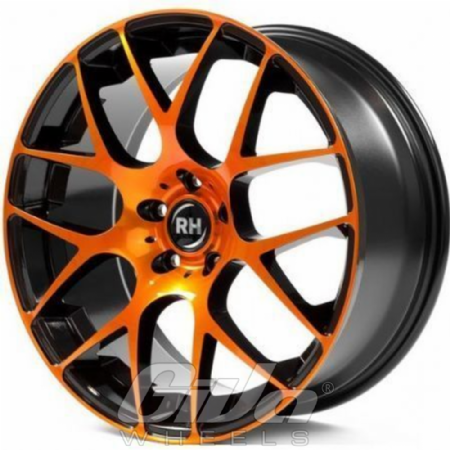 RH Alurad NBU Race Black with orange polished face