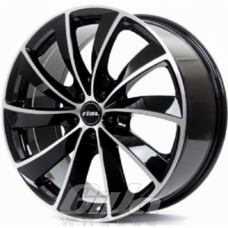 Rial Lugano 5H Black with polished face