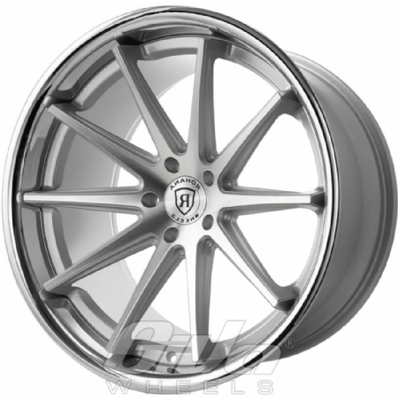 Rohana RFC10 Silver with polished face and chrome lip