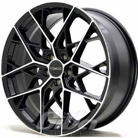 Romac Vortex Black with polished face