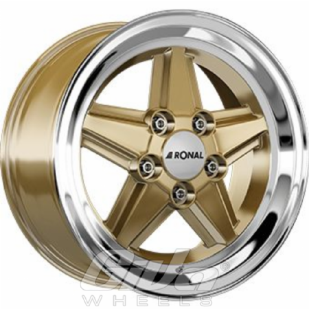 Ronal R09 Gold with polished lip