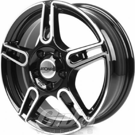 Ronal R52 Trend Black with polished face