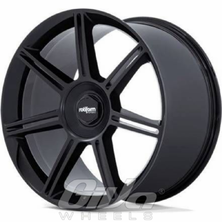 Rotiform FRA Black with matt black spokes