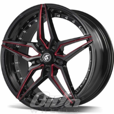 Seventy9 SV-AR Black with milled red accents