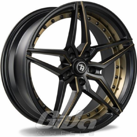 Seventy9 SV-AR Matt black with gold milled accents