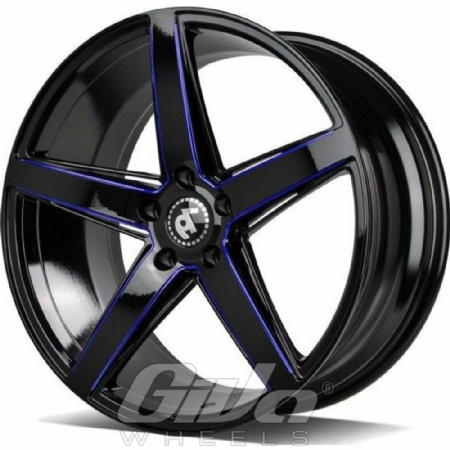 Seventy9 SV-N Black with milled blue accents