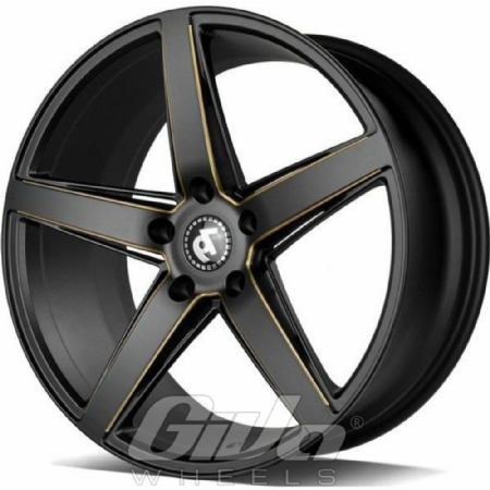Seventy9 SV-N Matt black with milled gold accents