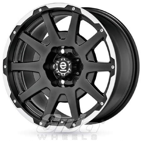 Sparco Dakar Matt black with polished lip and rivets