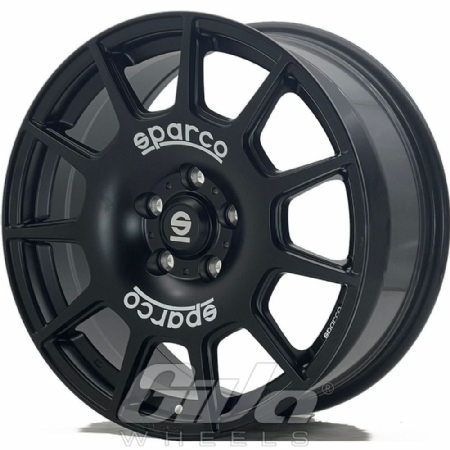 Sparco Terra Matt black with white lettering