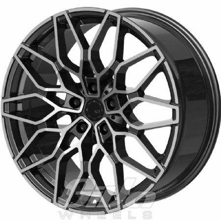 SX-Wheels SX1 Gunmetal with polished face