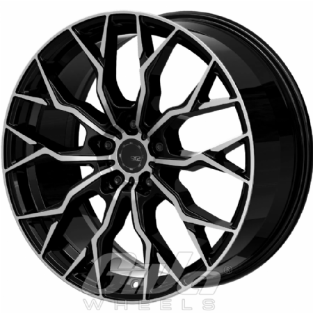 SX-Wheels SX2 Black with polished face