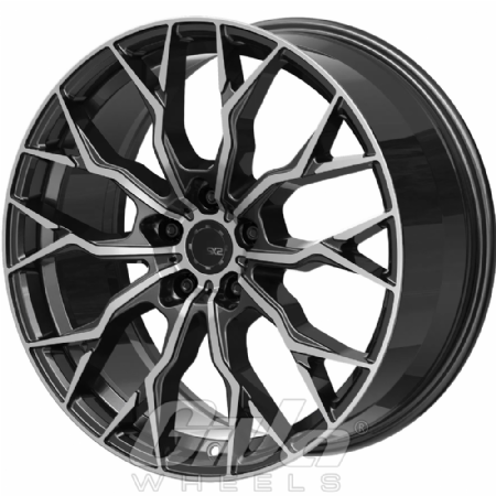 SX-Wheels SX2 Gunmetal with polished face