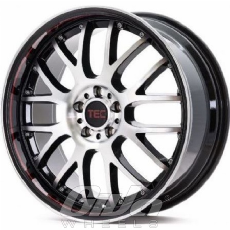 TEC Speedwheels GT-AR1 Black with polished face