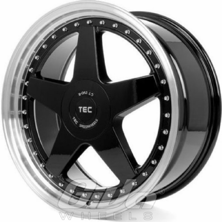 TEC Speedwheels GT EVOR Black with polished lip