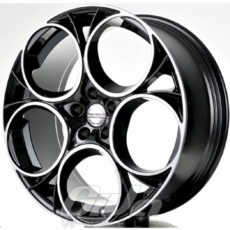 TecnoMagnesio Duetto Black with polished face