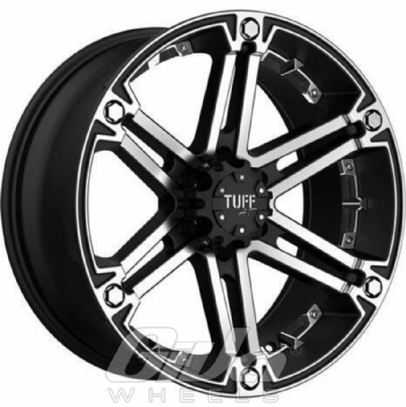 TUFF T01 Matt black with polished face and chrome inserts