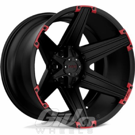 TUFF T12 Matt black with red accents
