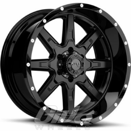 TUFF T15 Matt black with gloss black lip