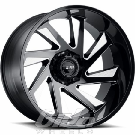 TUFF T1B Black with milled spokes