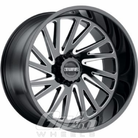 TUFF T2A Black with milled spokes