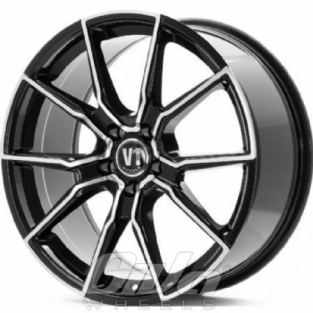 V1 Wheels V1 Black with polished face