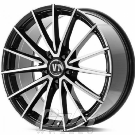 V1 Wheels V2 Black with polished face