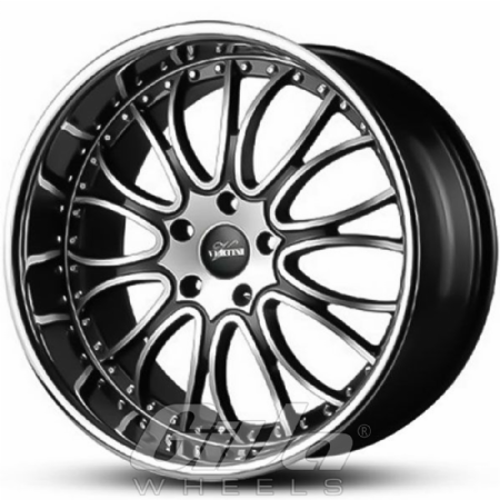 Vertini Fashion Gunmetal with polished spokes and steel lip