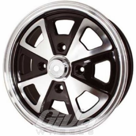 Vintage Wheels Babyfuchs Black with polished face