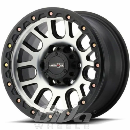 Vision Wheel 111 Nemesis Matt black with polished face