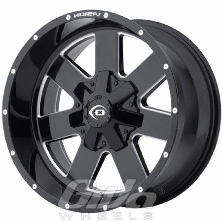 Vision Wheel 411 ARC Black with milled spokes