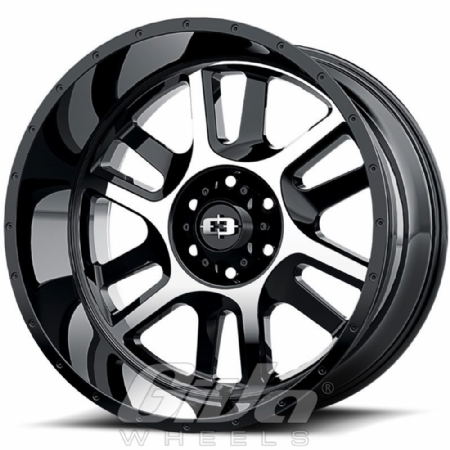 Vision Wheel 419 SPLIT Black with polished face