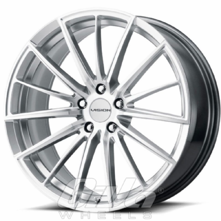 Vision Wheel 473 Axis Hyper silver with polished face