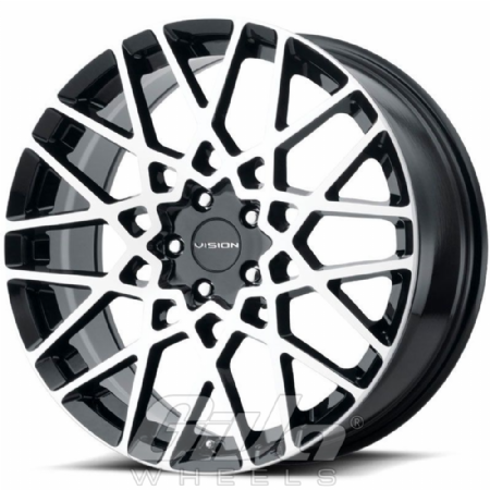 Vision Wheel 474 Recoil Black with polished face