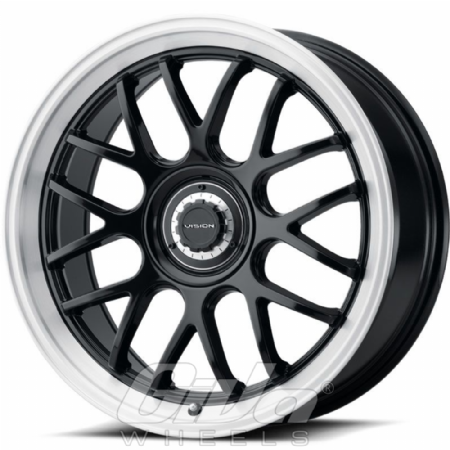 Vision Wheel 478 Alpine Black with brushed lip