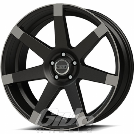 Vision Wheel 9042 Sultan Matt black with antracite spoke ends