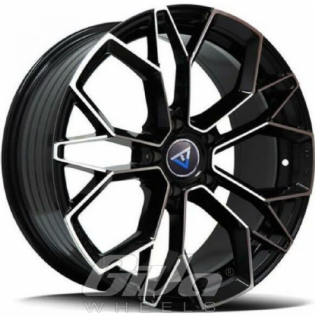 VLF Wheels VLF05 Black with polished face