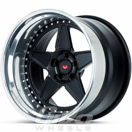 Vossen Wheels ERA-2 Satin Black with polished lip