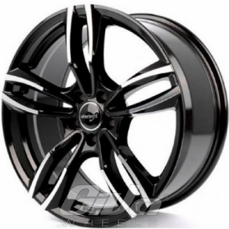 2DRV by Wheelworld WH29 Black with polished face