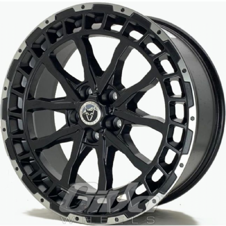 Wolfrace Wolf Super T Matt black with polished face