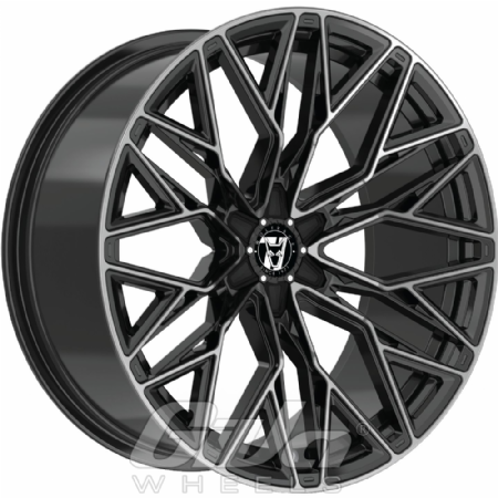 Wolfrace Wolfsburg Super 6 Black with polished face