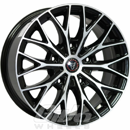 Wolfrace Wolfsburg Super T Black with polished face